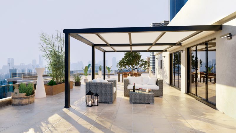 Outdoor Tiled Patio