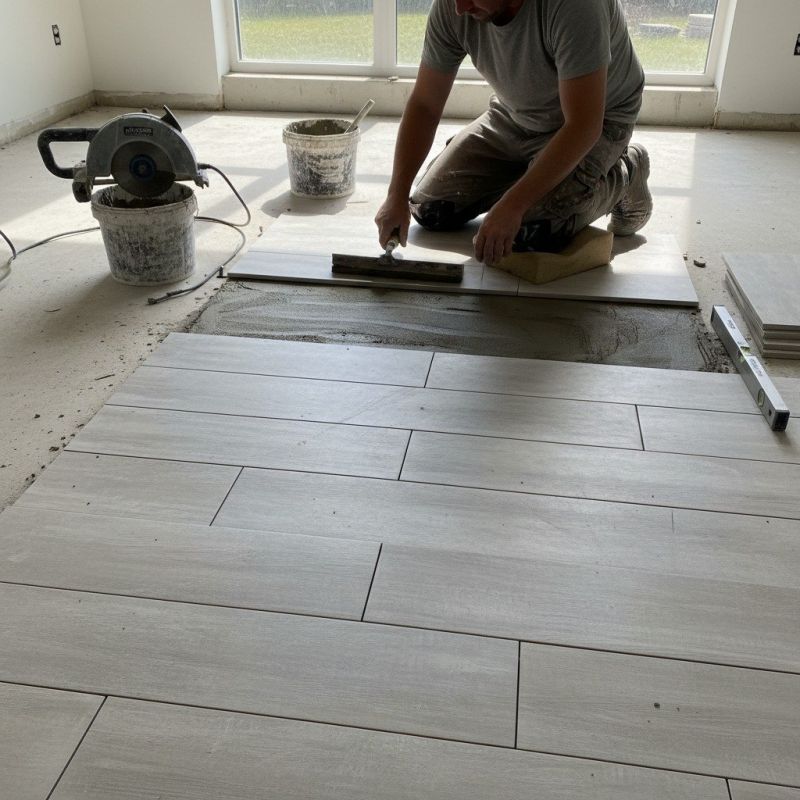 Travertine Floor Installation